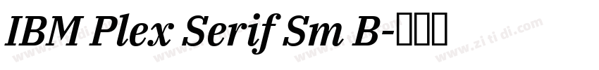 IBM Plex Serif Sm B字体转换